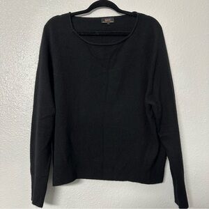 QUINCE Boatneck Cashmere Sweater (Blk)